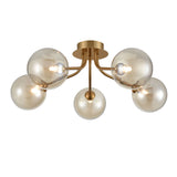 Franklite Cosmic 5 Light Fitting - Antique Gold