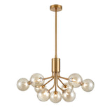 Franklite Cosmic 9 Light Pendant - Antique Gold