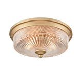 Franklite Emerson Flush Ceiling Light – Gold Painted
