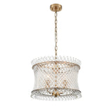 Franklite Ethereal Pendant – 3 Light – Aged Brass