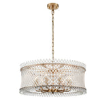 Franklite Ethereal Pendant – 9 Light – Aged Brass