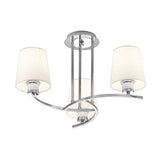 Franklite Hexx 3 Light Ceiling Light – Tapered Shades