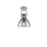 Franklite Horizon Pendant Light – Satin & Smoked Glass