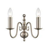 Franklite Mondrian Wall Light – 2 Lights – Pewter