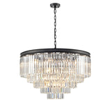 Franklite Perdita Pendant Light – Black – 27 Lights