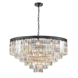 Franklite Perdita Pendant Light – Black – 30 Lights