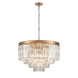 Franklite Perdita Pendant Light – Brushed Brass – 20 Lights