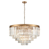 Franklite Perdita Pendant Light – Brushed Brass – 27 Lights