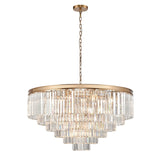 Franklite Perdita Pendant Light – Brushed Brass – 30 Lights