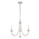 Franklite Philly Light Fitting – 3 Lights – White and Gold