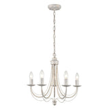 Franklite Philly Light Fitting – 5 Lights – White and Gold