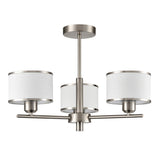 Franklite Polaris 3 Light Fitting – Satin Nickel