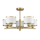 Franklite Polaris 5 Light Fitting – Aged Brass