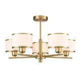 Franklite Polaris 5 Light Fitting – Aged Brass