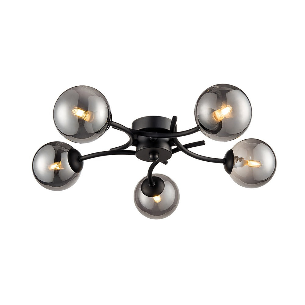 Franklite Semi-Flush Ceiling Light – 5 Lights