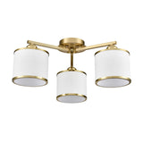 Franklite Sirius Ceiling Light – 3 Lights – Aged Brass
