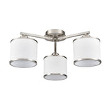 Franklite Sirius Ceiling Light – 3 Lights – Satin Nickel