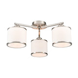Franklite Sirius Ceiling Light – 3 Lights – Satin Nickel