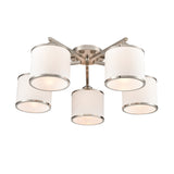 Franklite Sirius Ceiling Light – 5 Lights – Satin Nickel