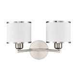Franklite Sirius Wall Light – 2 Lights – Satin Nickel