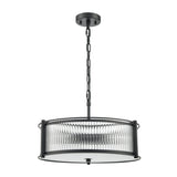 Franklite Sloane 5 Light Pendant – Matte Black