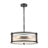 Franklite Sloane 5 Light Pendant – Matte Black