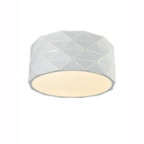 Franklite Tangent Flush Ceiling Light – White