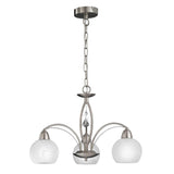 Franklite Thea Pendant – 3 Lights – Satin Nickel