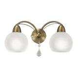 Franklite Thea Wall Light – 2 Lights – Bronze