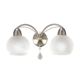 Franklite Thea Wall Light – 2 Lights – Satin Nickel