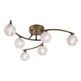 Franklite Vortex Light Fitting – 6 Lights – Bronze