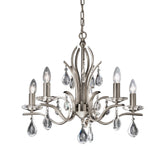 Franklite Willow Chandelier – 5 Lights – Satin Nickel