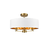 Franklite Windsor Pendant Light - 3 Lights - Aged Brass