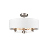 Franklite Windsor Pendant Light - 3 Lights - Satin Nickel