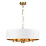 Franklite Windsor Pendant Light - 5 Lights - Aged Brass