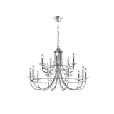 Franklite Carousel Light Fitting - 15 Lights - Chrome