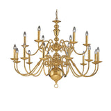Franklite Delft Chandelier – 18 Lights - Polished Brass