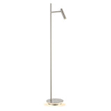 Franklite Lewis LED Floor Lamp – Satin Nickel