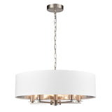 Franklite Windsor Pendant Light - 5 Lights - Satin Nickel