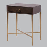 Livingsley Frost Side Table – Chocolate