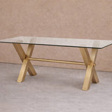 Liang & Eimil Zaha Dining Table in Brushed Brass