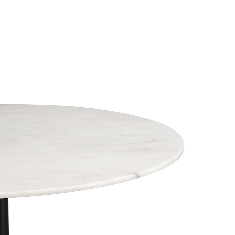 Liang & Eimil Telma Dining Table in Matt Black and White Marble - Small