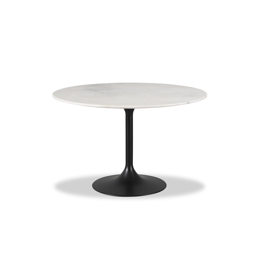 Liang & Eimil Telma Dining Table in Matt Black and White Marble - Large