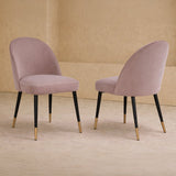 Liang & Eimil Alfa Chair with Gainsborough Dorian Grey Velvet (Set of 2)