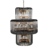Gabrielle 3 Tier Chandelier – Smoked Glass