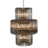 Gabrielle 3 Tier Chandelier – Smoked Glass