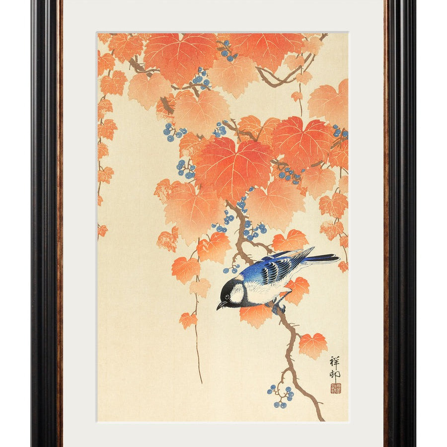 Garden Birds by Ohara Koson – York Slim Framed Print