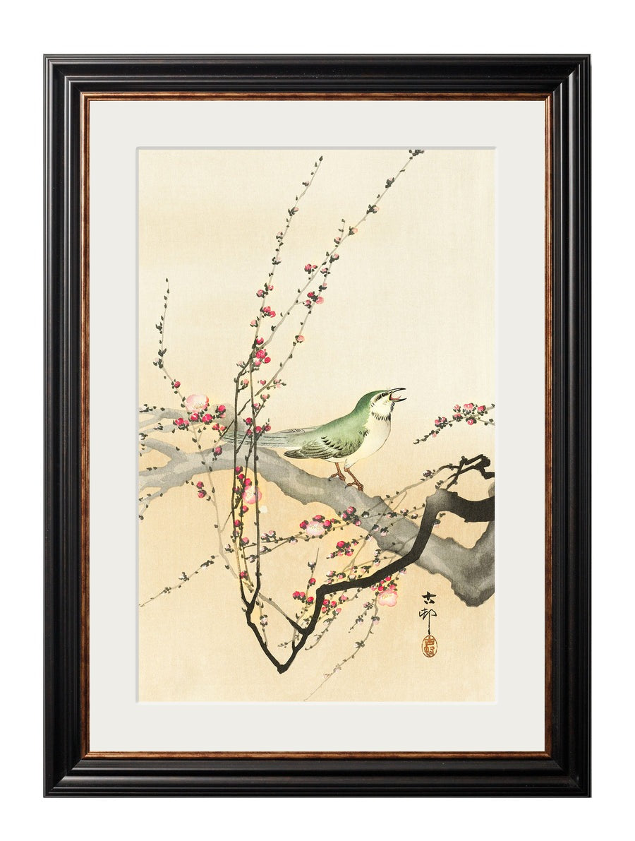 Garden Birds by Ohara Koson – York Slim Framed Print