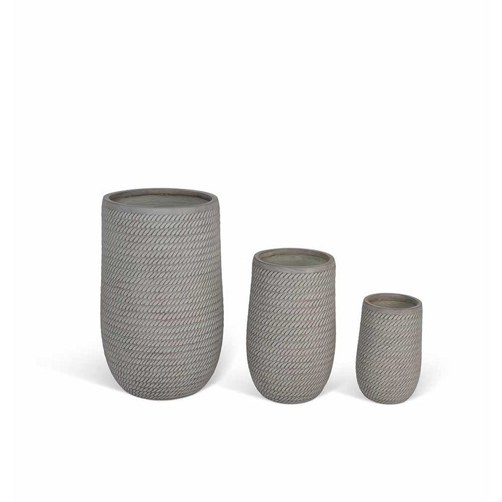 Garden Tading Bramdean Tall Planters – Set of 3 – Brown