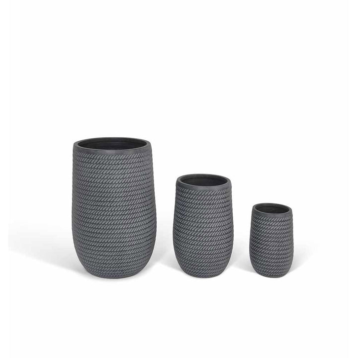 Garden Tading Bramdean Tall Planters – Set of 3 – Grey